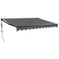vidaXL Toldo retráctil automático gris antracita 3,5x2,5 m vidaXL Toldo retráctil automático gris antracita 3,5x2,5 m