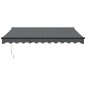 vidaXL Toldo retráctil automático gris antracita 3,5x2,5 m vidaXL Toldo retráctil automático gris antracita 3,5x2,5 m