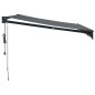 vidaXL Toldo retráctil automático gris antracita 3,5x2,5 m vidaXL Toldo retráctil automático gris antracita 3,5x2,5 m