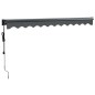 vidaXL Toldo retráctil automático gris antracita 3,5x2,5 m vidaXL Toldo retráctil automático gris antracita 3,5x2,5 m