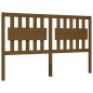 vidaXL Estructura de cama matrimonio con cabecero madera marrón miel vidaXL Estructura de cama matrimonio con cabecero madera marrón miel