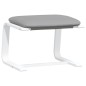vidaXL Sillón de relax con taburete tela gris claro vidaXL Sillón de relax con taburete tela gris claro