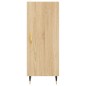 vidaXL Aparador de madera contrachapada roble Sonoma 34,5x34x180 cm