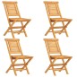 vidaXL Juego de comedor para jardín 5 piezas madera maciza de teca vidaXL Juego de comedor para jardín 5 piezas madera maciza de teca