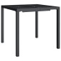vidaXL Juego de comedor de jardín 3 piezas acero gris antracita vidaXL Juego de comedor de jardín 3 piezas acero gris antracita