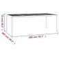 vidaXL Juego de comedor de jardín 7 piezas acero gris antracita vidaXL Juego de comedor de jardín 7 piezas acero gris antracita