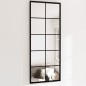 vidaXL Espejos de pared 2 uds metal negro 100x40 cm vidaXL Espejos de pared 2 uds metal negro 100x40 cm
