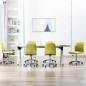 vidaXL Sillas de comedor 6 unidades tela verde vidaXL Sillas de comedor 6 unidades tela verde