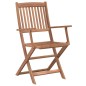 vidaXL Set comedor de jardín plegable 5 piezas madera maciza de acacia vidaXL Set comedor de jardín plegable 5 piezas madera maciza de acacia