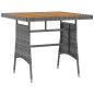vidaXL Juego de comedor de jardín 3 piezas ratán sintético gris vidaXL Juego de comedor de jardín 3 piezas ratán sintético gris