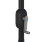 vidaXL Sombrilla de jardín con palo de metal negro 400 cm