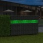 vidaXL Muro de gaviones jardín con piedras de vidrio y LED 50x30x100cm vidaXL Muro de gaviones jardín con piedras de vidrio y LED 50x30x100cm