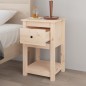 vidaXL Mesitas de noche 2 uds madera maciza de pino 40x35x61,5 cm vidaXL Mesitas de noche 2 uds madera maciza de pino 40x35x61,5 cm