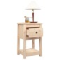 vidaXL Mesitas de noche 2 uds madera maciza de pino 40x35x61,5 cm vidaXL Mesitas de noche 2 uds madera maciza de pino 40x35x61,5 cm