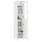 vidaXL Aparador alto madera contrachapada blanco brillo 34,5x34x180 cm vidaXL Aparador alto madera contrachapada blanco brillo 34,5x34x180 cm