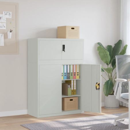 vidaXL Armario archivador de acero gris claro 90x40x130 cm