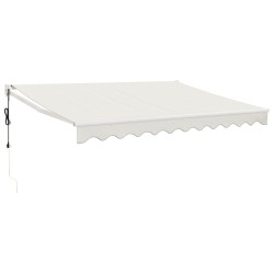 vidaXL Toldo retráctil automático color crema 3x2,5 m