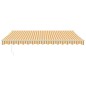 vidaXL Toldo retráctil automático amarillo y blanco 4x3 m vidaXL Toldo retráctil automático amarillo y blanco 4x3 m