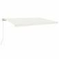 vidaXL Toldo retráctil manual color crema 500x300 cm vidaXL Toldo retráctil manual color crema 500x300 cm
