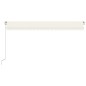 vidaXL Toldo retráctil manual color crema 500x300 cm vidaXL Toldo retráctil manual color crema 500x300 cm