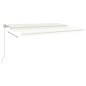 vidaXL Toldo retráctil manual color crema 500x300 cm vidaXL Toldo retráctil manual color crema 500x300 cm