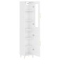 vidaXL Aparador alto madera contrachapada blanco brillo 34,5x34x180 cm vidaXL Aparador alto madera contrachapada blanco brillo 34,5x34x180 cm