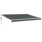 vidaXL Toldo retráctil automático gris antracita 4x3 m vidaXL Toldo retráctil automático gris antracita 4x3 m
