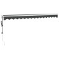 vidaXL Toldo retráctil automático gris antracita 4x3 m vidaXL Toldo retráctil automático gris antracita 4x3 m