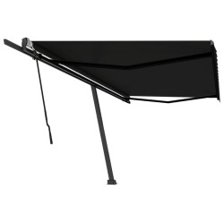 vidaXL Toldo de pie retráctil manual gris antracita 500x300 cm