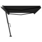 vidaXL Toldo de pie retráctil manual gris antracita 500x300 cm vidaXL Toldo de pie retráctil manual gris antracita 500x300 cm
