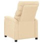 vidaXL Sillón de masaje de tela color crema vidaXL Sillón de masaje de tela color crema
