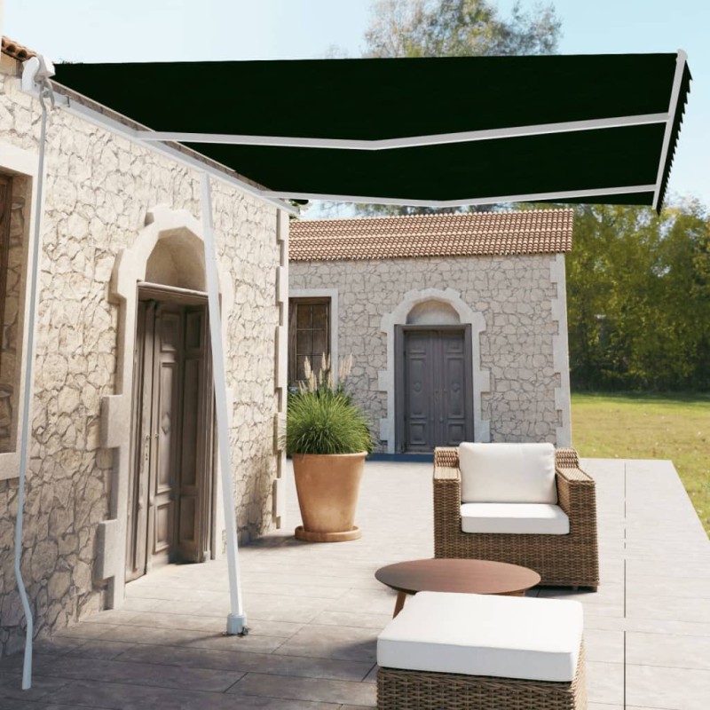 vidaXL Toldo de pie manual retráctil gris antracita 350x250 cm vidaXL Toldo de pie manual retráctil gris antracita 350x250 cm