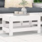 vidaXL Taburete de jardín madera maciza de pino blanco 62x30x32 cm vidaXL Taburete de jardín madera maciza de pino blanco 62x30x32 cm