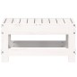vidaXL Taburete de jardín madera maciza de pino blanco 62x30x32 cm vidaXL Taburete de jardín madera maciza de pino blanco 62x30x32 cm