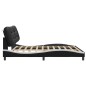 vidaXL Estructura cama con LED cuero sintético negro blanco 200x200 cm vidaXL Estructura cama con LED cuero sintético negro blanco 200x200 cm
