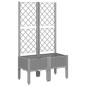 vidaXL Jardinera con enrejado PP gris claro 80x40x142 cm vidaXL Jardinera con enrejado PP gris claro 80x40x142 cm