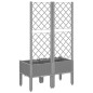vidaXL Jardinera con enrejado PP gris claro 80x40x142 cm vidaXL Jardinera con enrejado PP gris claro 80x40x142 cm