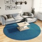 vidaXL Alfombra de pelo corto OVIEDO turquesa Ø 240 cm vidaXL Alfombra de pelo corto OVIEDO turquesa Ø 240 cm