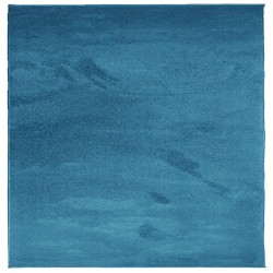 vidaXL Alfombra de pelo corto OVIEDO turquesa 160x160 cm