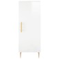 vidaXL Aparador alto madera contrachapada blanco brillo 34,5x34x180 cm vidaXL Aparador alto madera contrachapada blanco brillo 34,5x34x180 cm