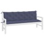 vidaXL Cojines banco jardín 2 uds tela Oxford azul marino 180x50x7 cm vidaXL Cojines banco jardín 2 uds tela Oxford azul marino 180x50x7 cm