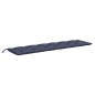 vidaXL Cojín para banco de jardín tela Oxford azul marino 200x50x7 cm vidaXL Cojín para banco de jardín tela Oxford azul marino 200x50x7 cm