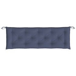 vidaXL Cojín para banco de jardín tela Oxford azul marino 150x50x7 cm