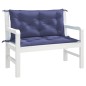 vidaXL Cojines banco jardín 2 uds tela Oxford azul marino 100x50x7 cm vidaXL Cojines banco jardín 2 uds tela Oxford azul marino 100x50x7 cm