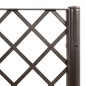 vidaXL Jardinera con enrejado PP marrón 40x40x142 cm vidaXL Jardinera con enrejado PP marrón 40x40x142 cm