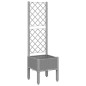 vidaXL Jardinera con enrejado PP gris claro 40x40x142 cm vidaXL Jardinera con enrejado PP gris claro 40x40x142 cm