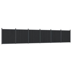 vidaXL Panel de valla WPC gris 1045x186 cm