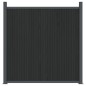 vidaXL Panel de valla WPC gris 1391x186 cm