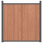 vidaXL Panel de valla WPC marrón 1564x186 cm vidaXL Panel de valla WPC marrón 1564x186 cm