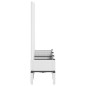 vidaXL Jardinera con enrejado PP blanco 120x40x142 cm